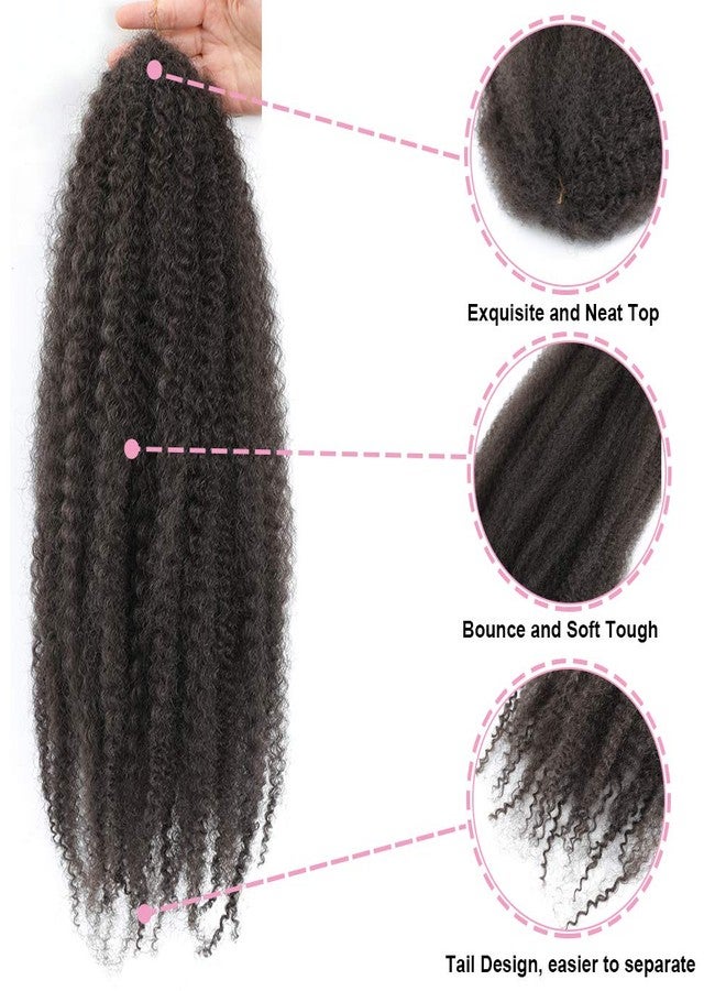 Dansama Marley Hair 20 Inch Twist for Faux Locs & Twists Braiding - Synthetic Hair Extensions (Pack of 3, #4) - Image 4